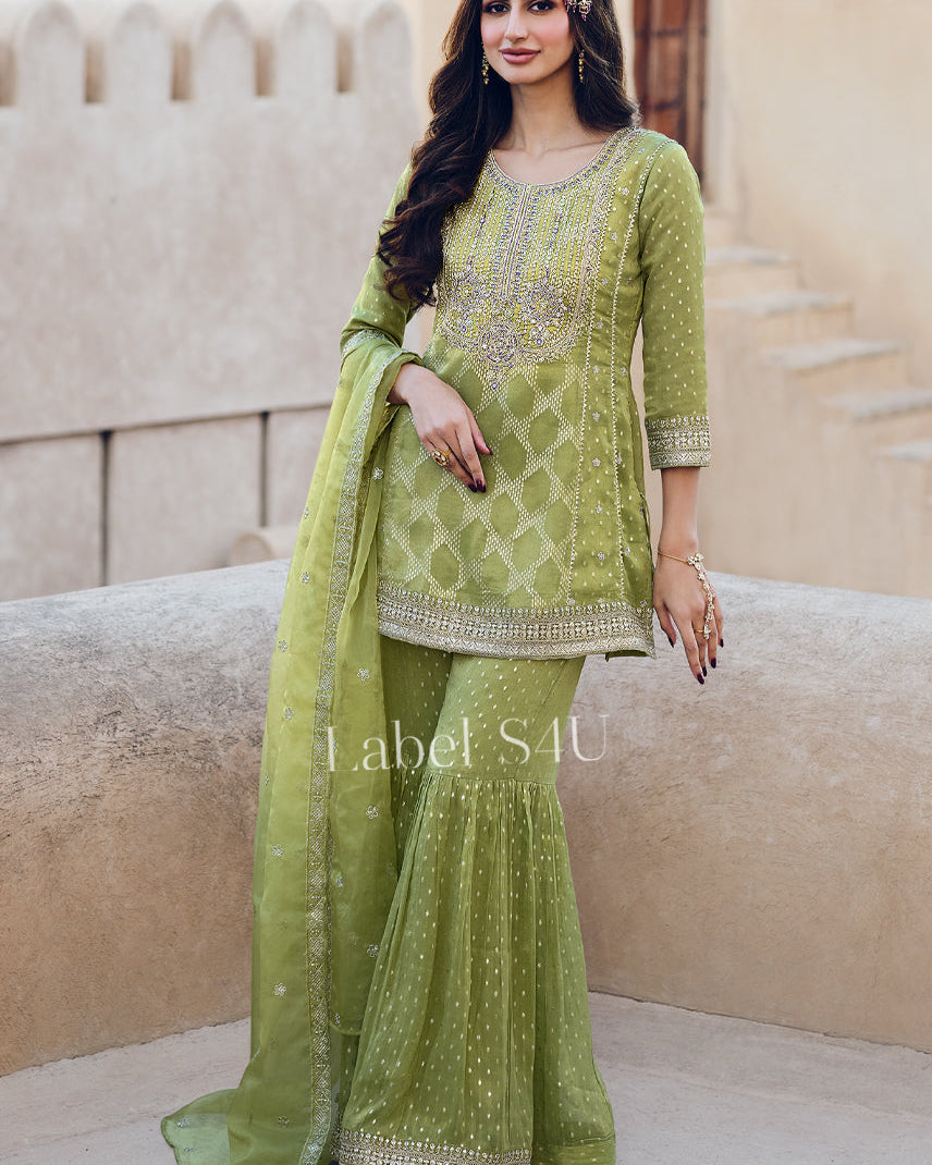 Shahzarin-Sharara Set