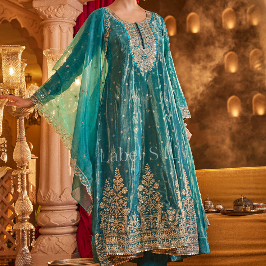 Majestic Peacock-Anarkali