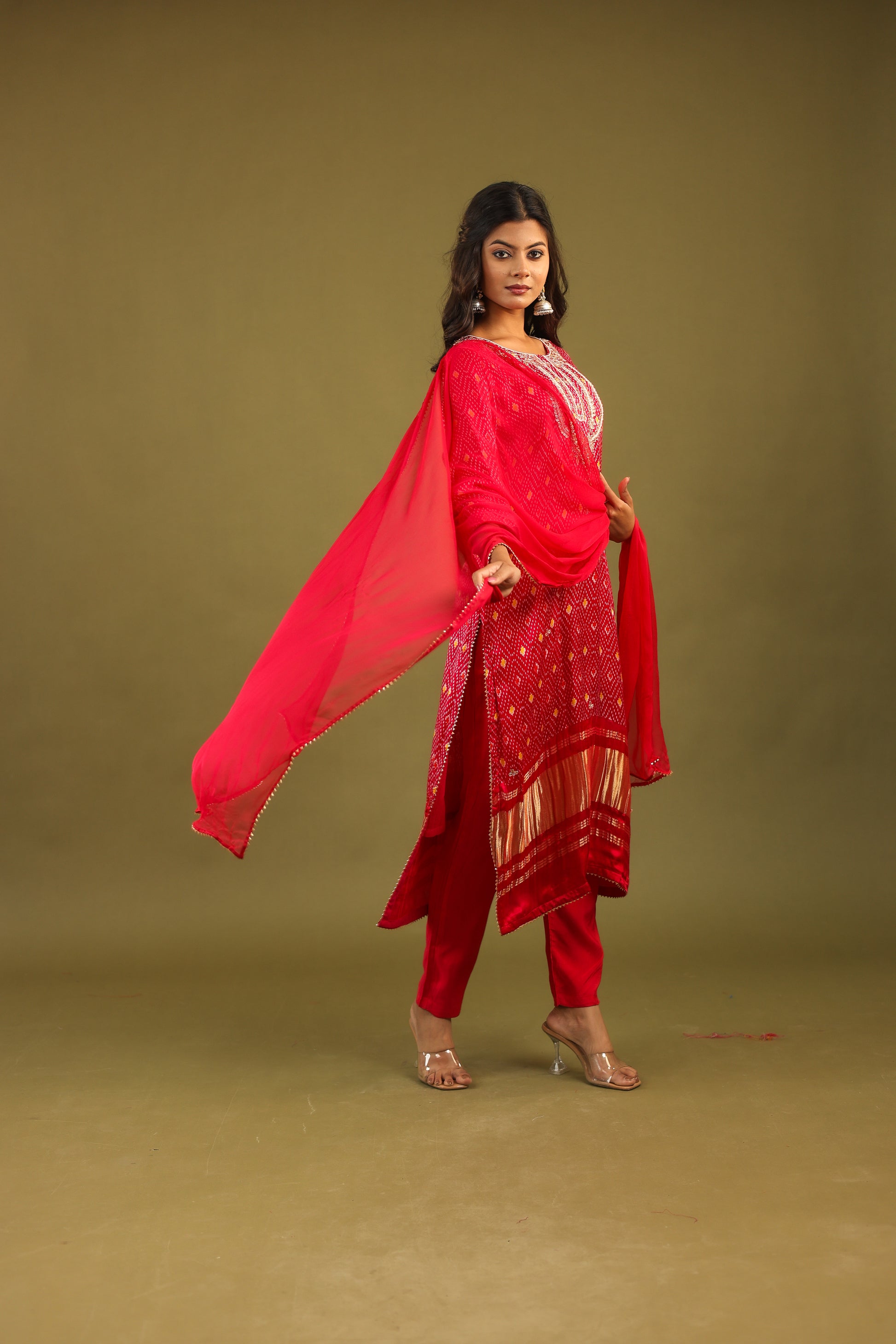 Regal Allure – Gaji Silk Handcrafted Suit Set