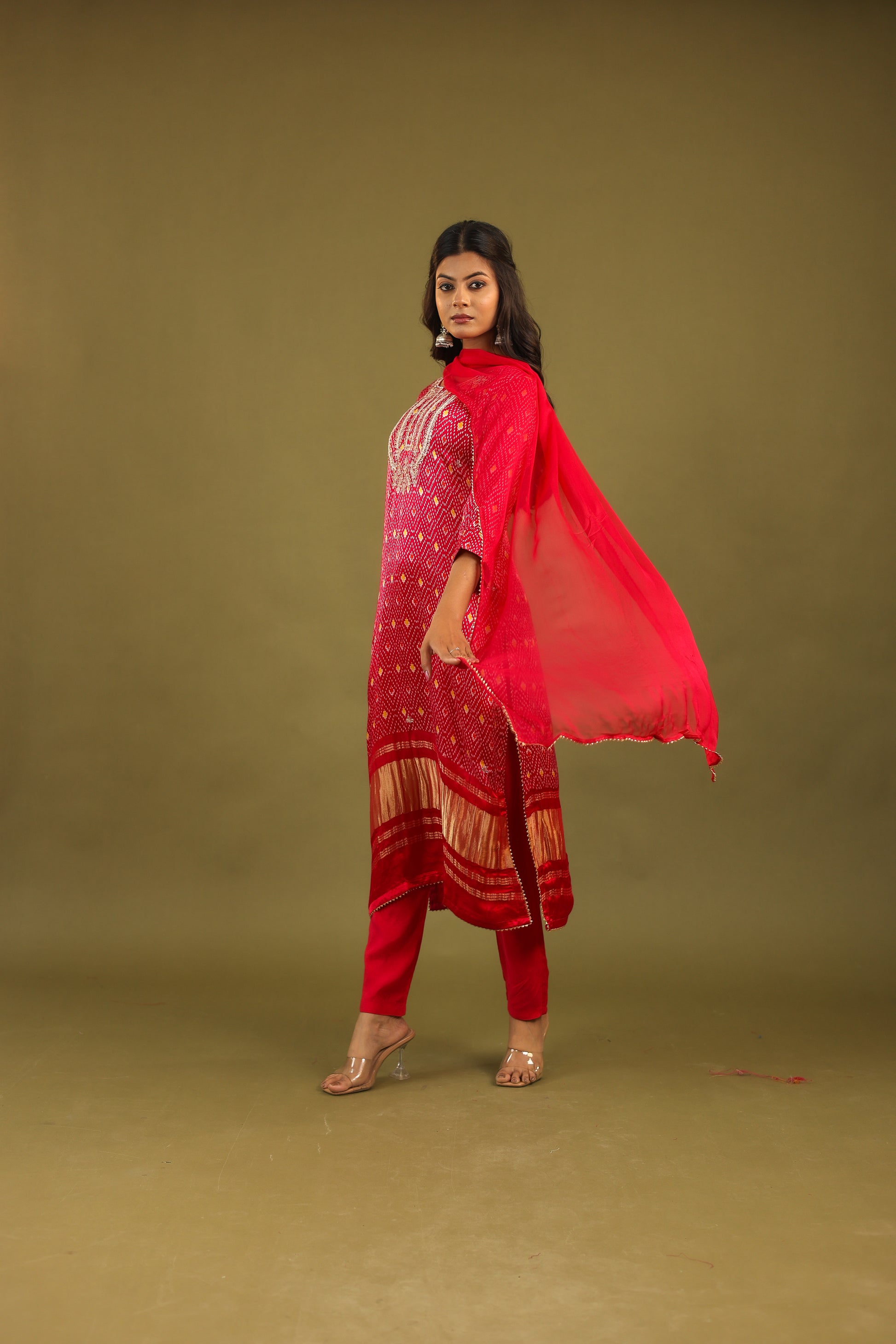 Regal Allure – Gaji Silk Handcrafted Suit Set