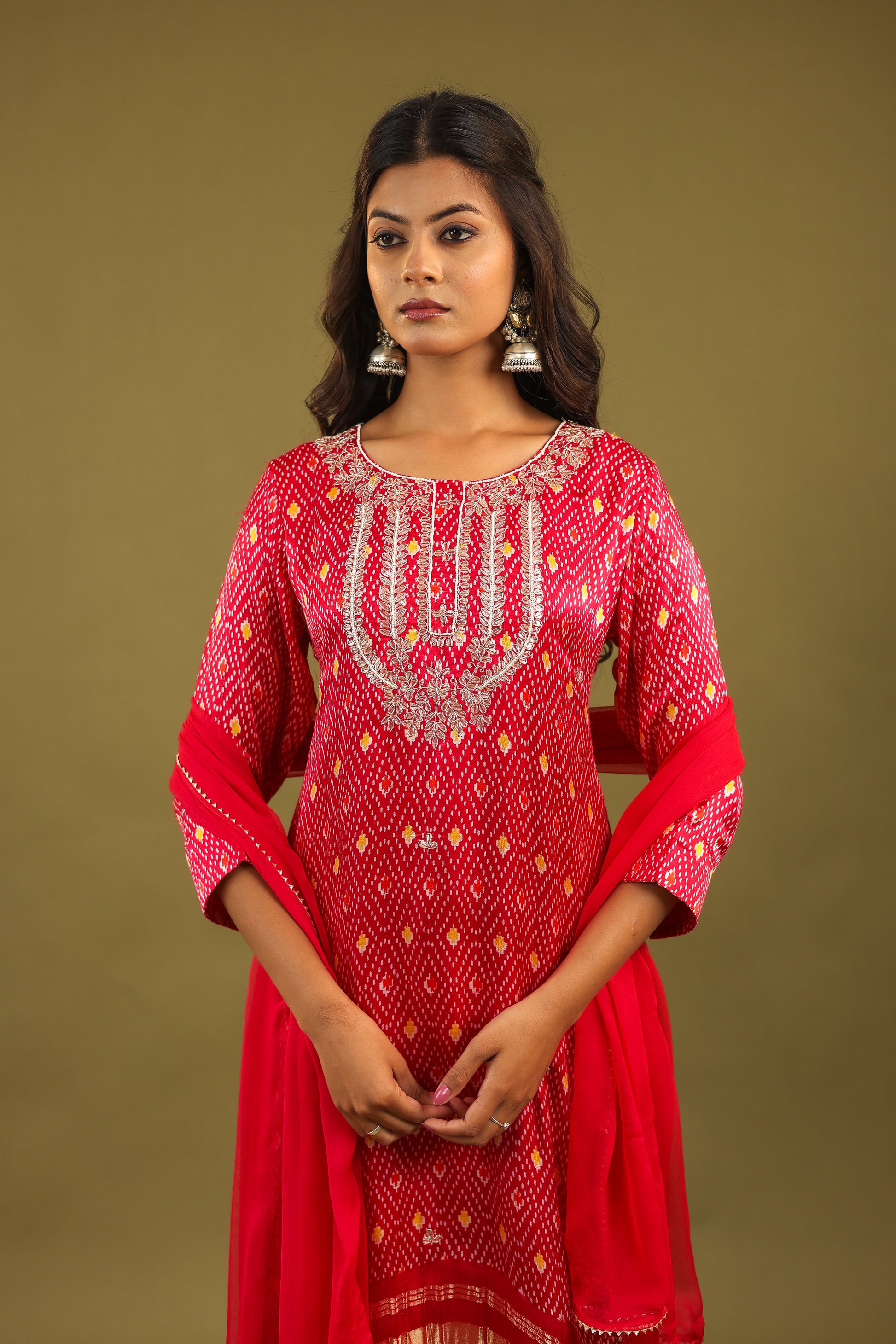 Regal Allure – Gaji Silk Handcrafted Suit Set