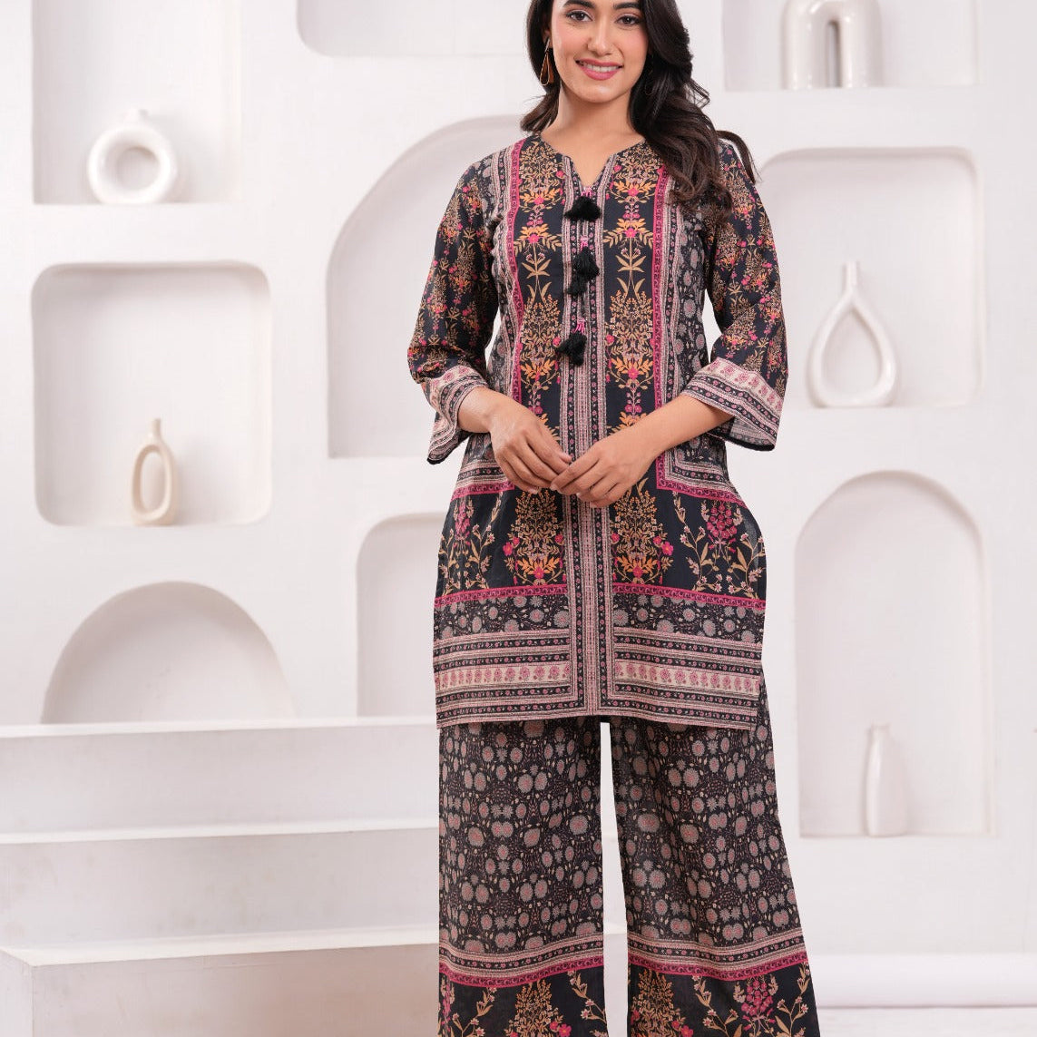 Elegant Muslin Co-ord Sets – Lightweight Comfort & Effortless Style Multi