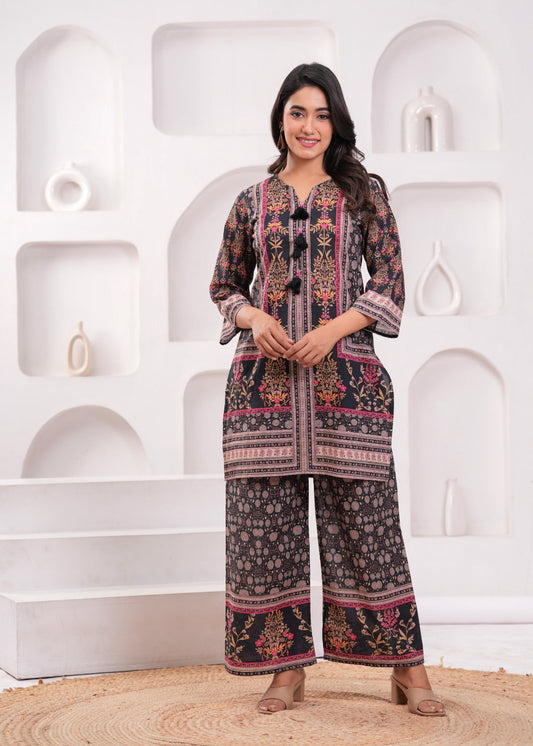 Elegant Muslin Co-ord Sets – Lightweight Comfort & Effortless Style Multi