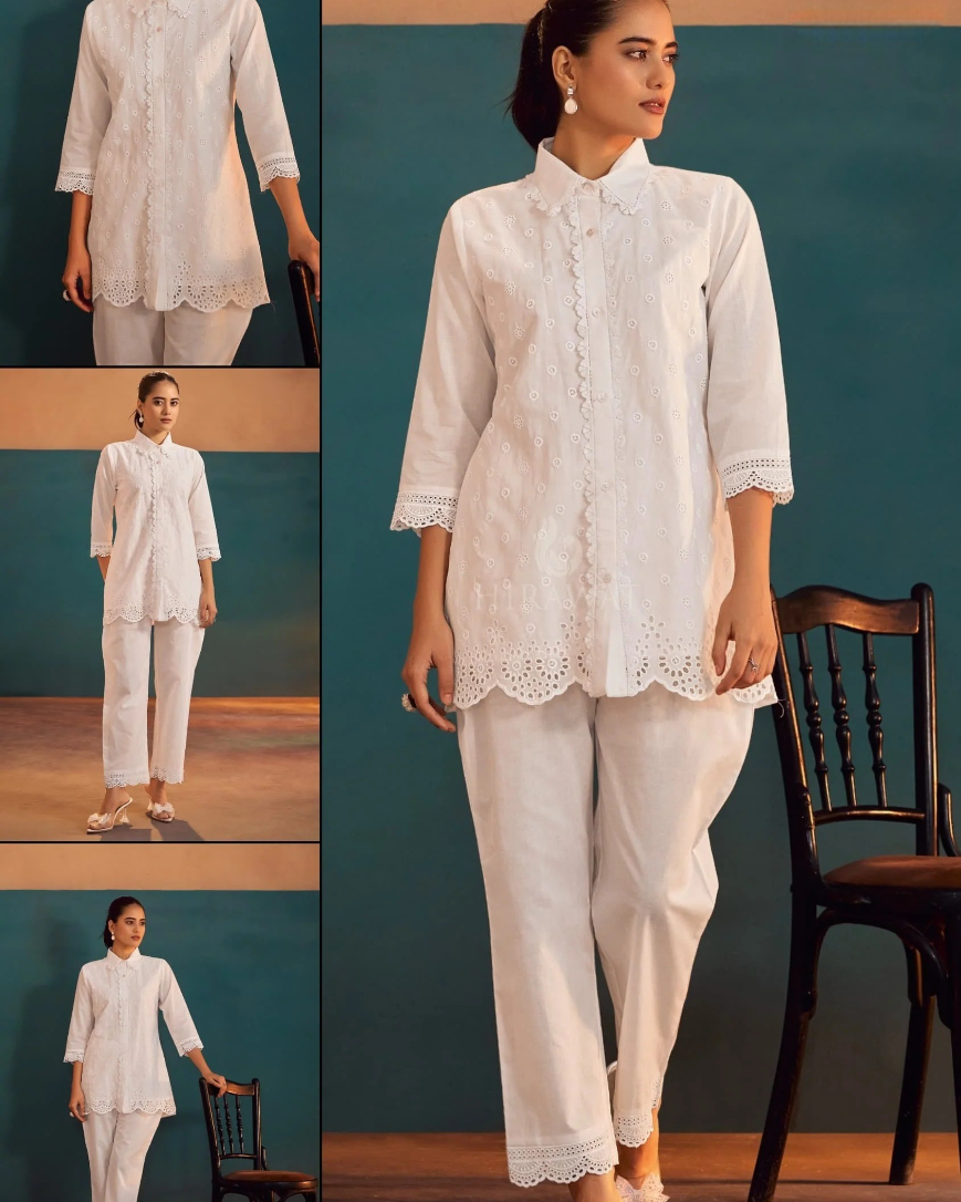 Elegant Pure Mul Cotton Co-ord Set – Breathable, Soft & Stylish (Peach)
